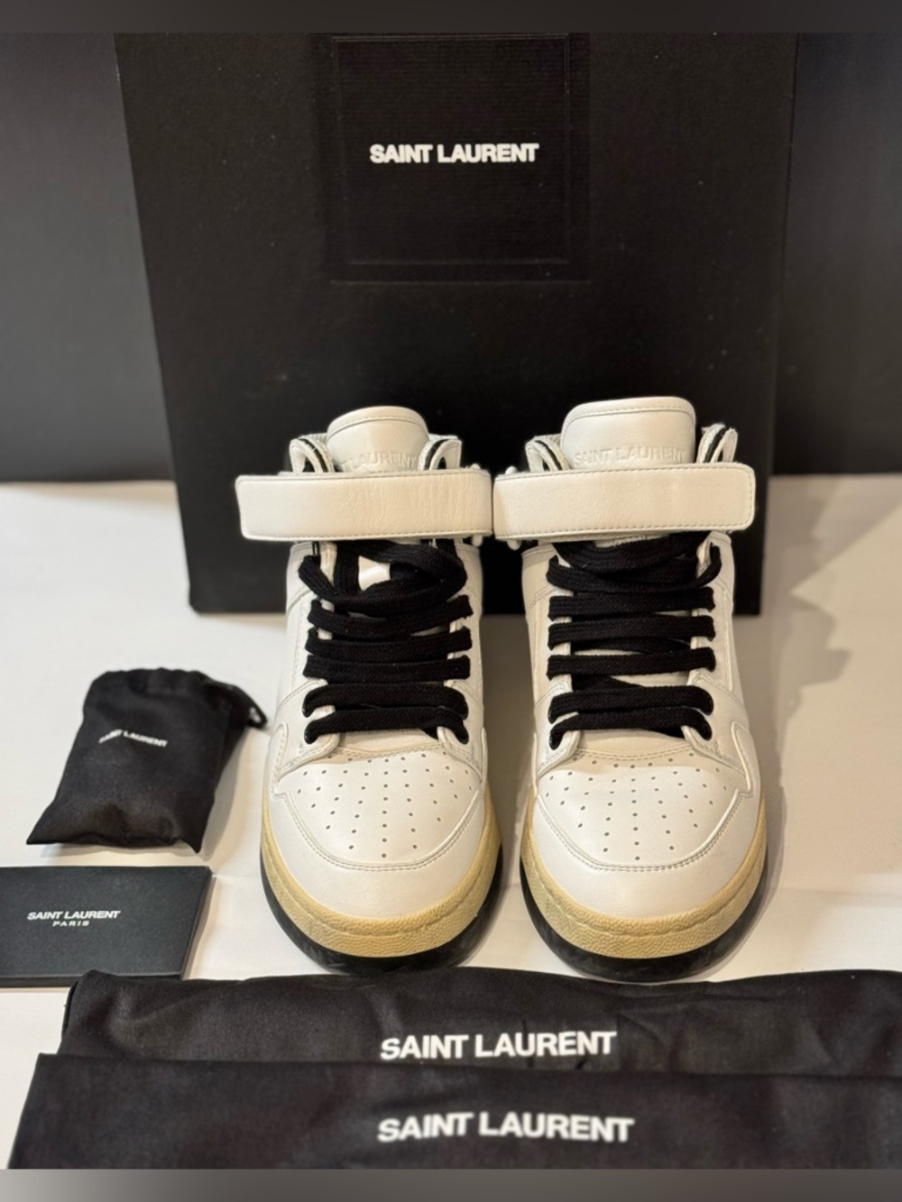 SAINT LAURENT Lax Mid Top Sneaker (Size 36)